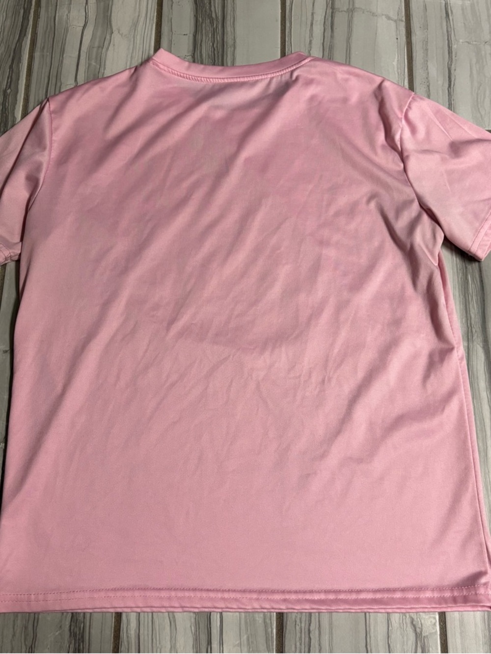 Pink Crewneck Tee w cute saying - Picture 3 of 3